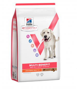 HILLS VE Hill's VET ESSENTIALS MULTI-BENEFIT SUŅU SAUSĀ BARĪBA JĒRS/RĪSI 14KG